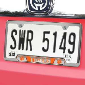 Fanmats Clemson Tiger geprägt Kennzeichenrahmen, 6.25′′ x 12.25′′
