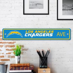 Fanmats los angeles Ladegeräte Team Farbe Straßenschild 4′′ x 24′′ leicht