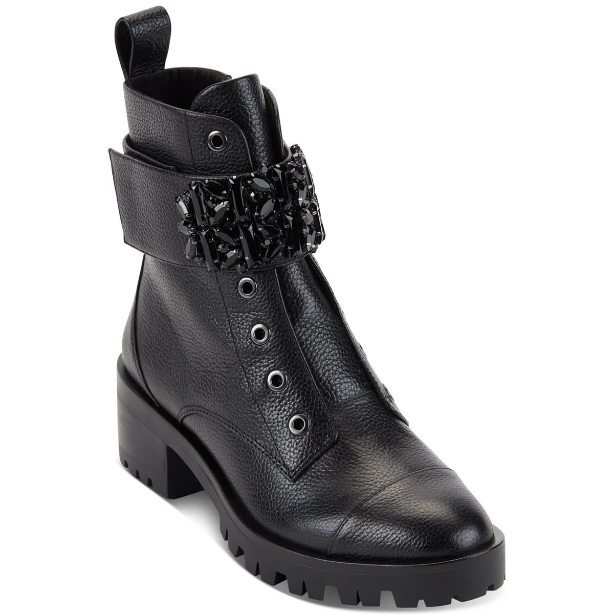 Pippa genarbt Leder Stiefeletten