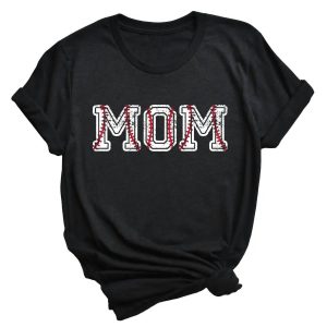 Damen Baseball Mama Tee in schwarz 7803862220860