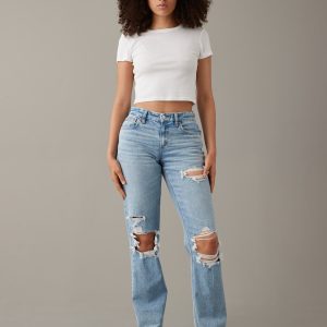 AE Stretch kurvig hoch-waisted gerade jean 7703551180860