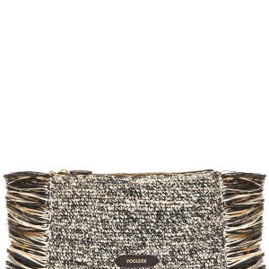 POOLSIDE Tropical Fringe Raffia Kupplung