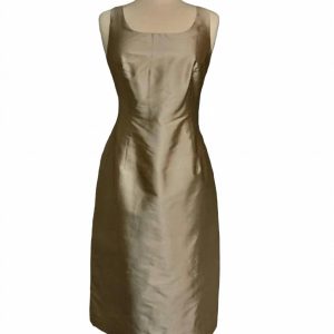 Audrey Kleid in Creme/Tan