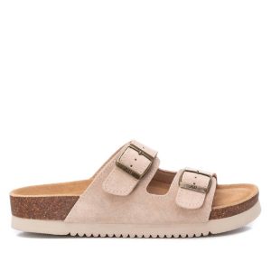 Damen Flachsandalen in beige 7703564484668