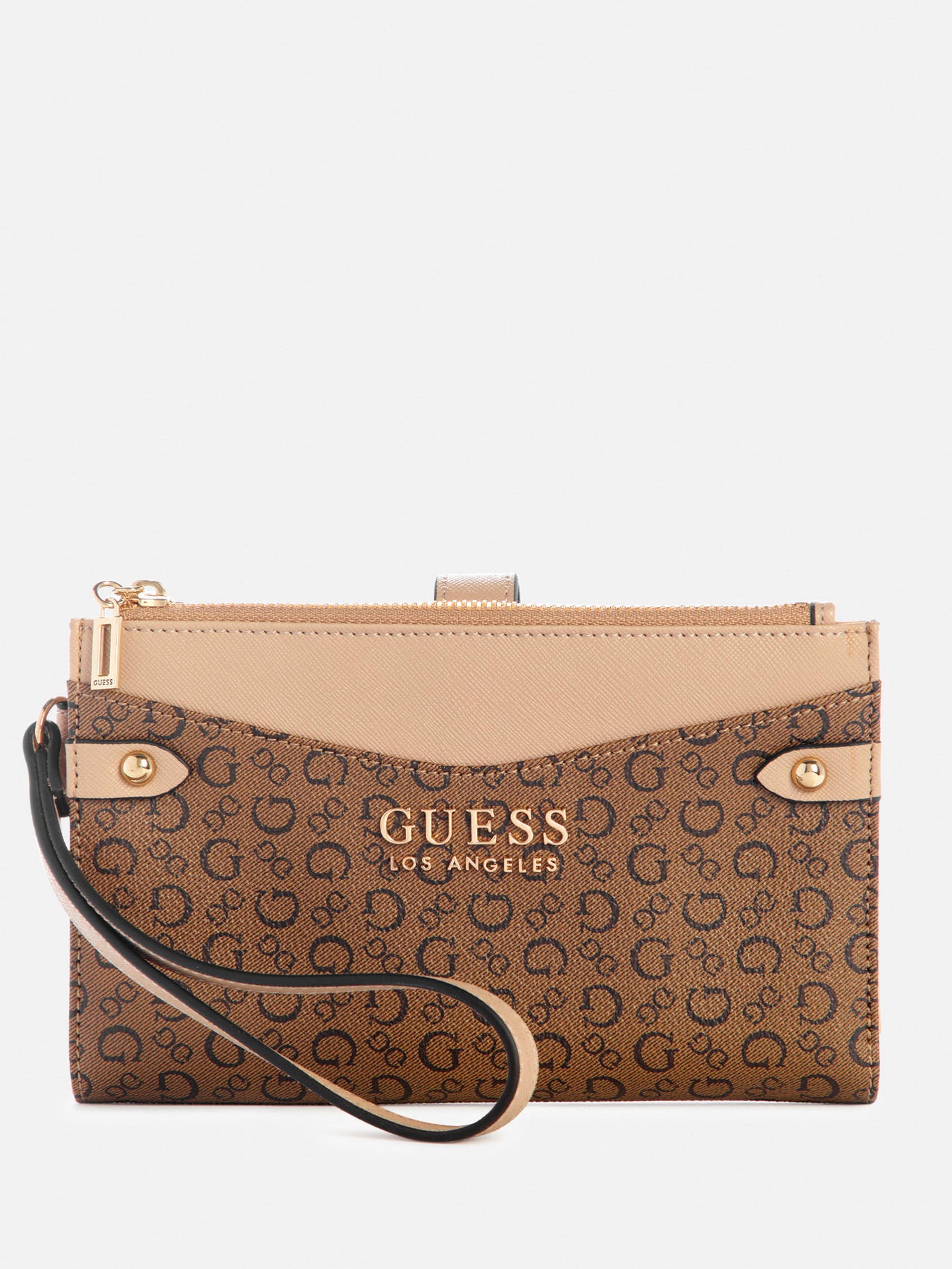 Lyndall Signature Muster Double-Zip Fold-Over Geldbörse