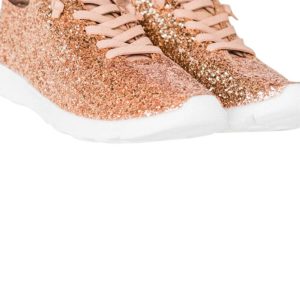 Damen Mayo Glitzer Sneaker in Roségold 7803854716988