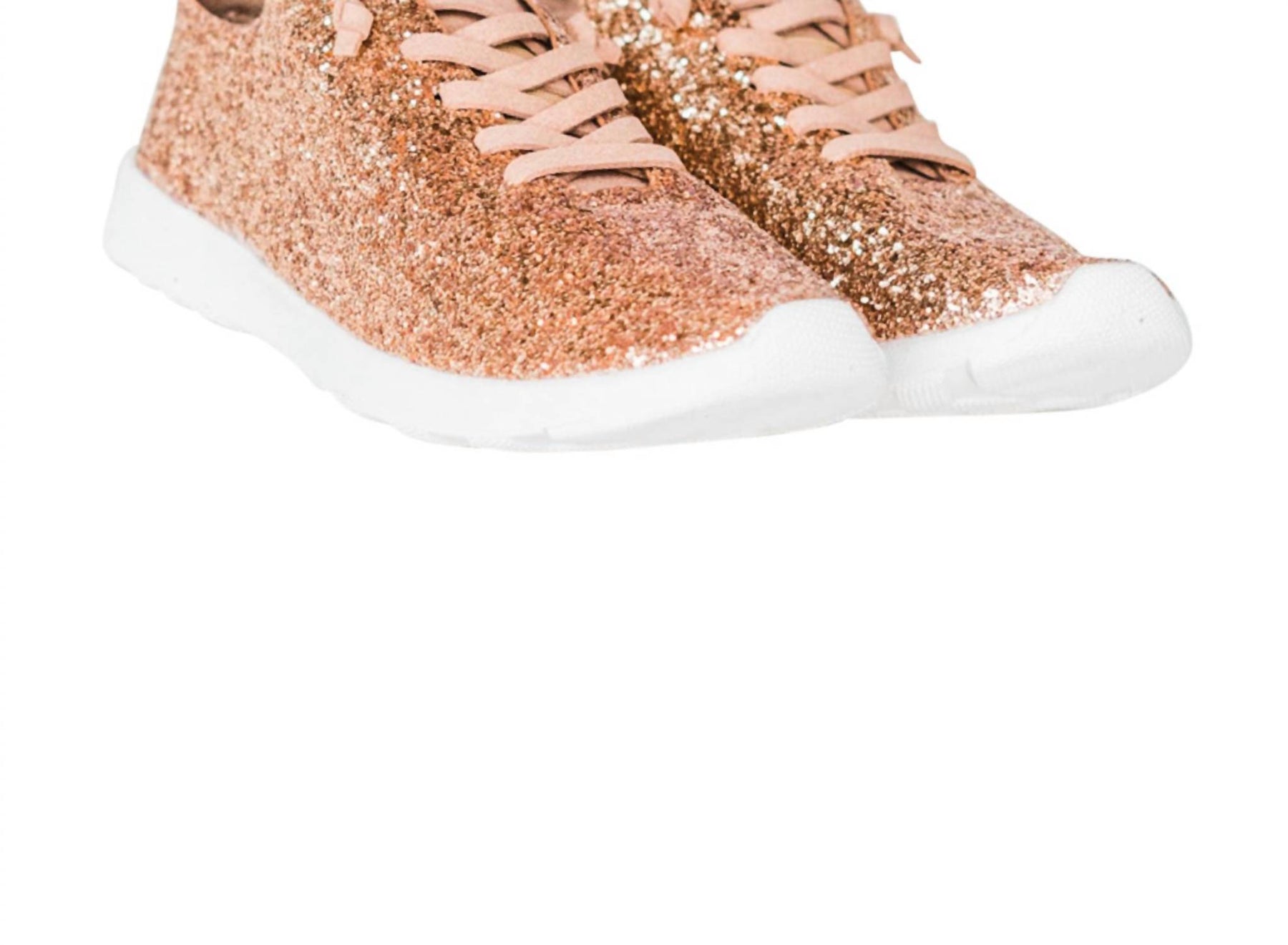 Mayo Glitzer Sneaker für Damen in Roségold