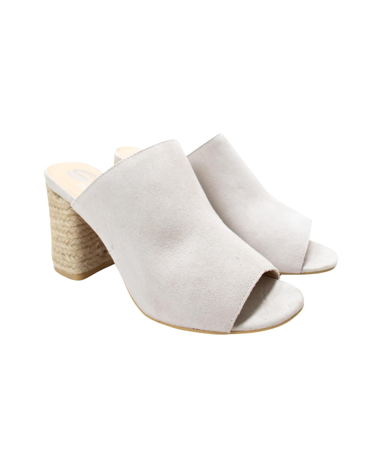 Damen Helena Heeled Sandalette im Eis Wildleder