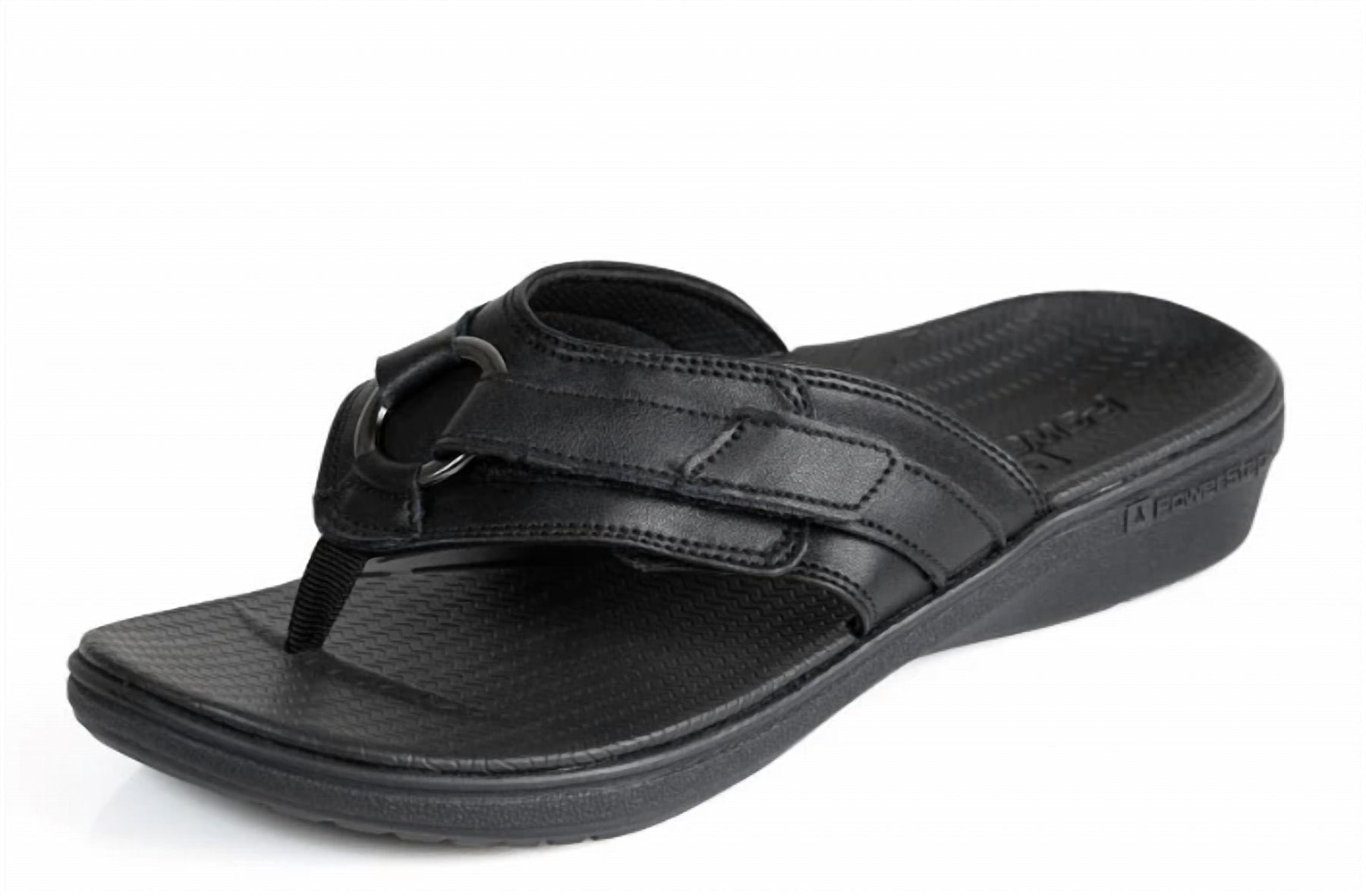 Damen Sandalette mit verstellbarem Riemen in Schwarz