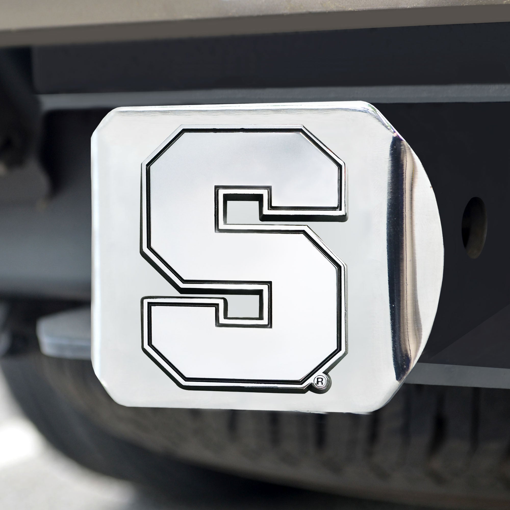 Fanmats Syracuse Orange Chrom Metall Hitch Cover mit Chrom Metall 3D Emblem