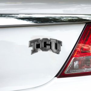Fanmats tcu gehörnte Frösche geformt Chrom Kunststoff Emblem