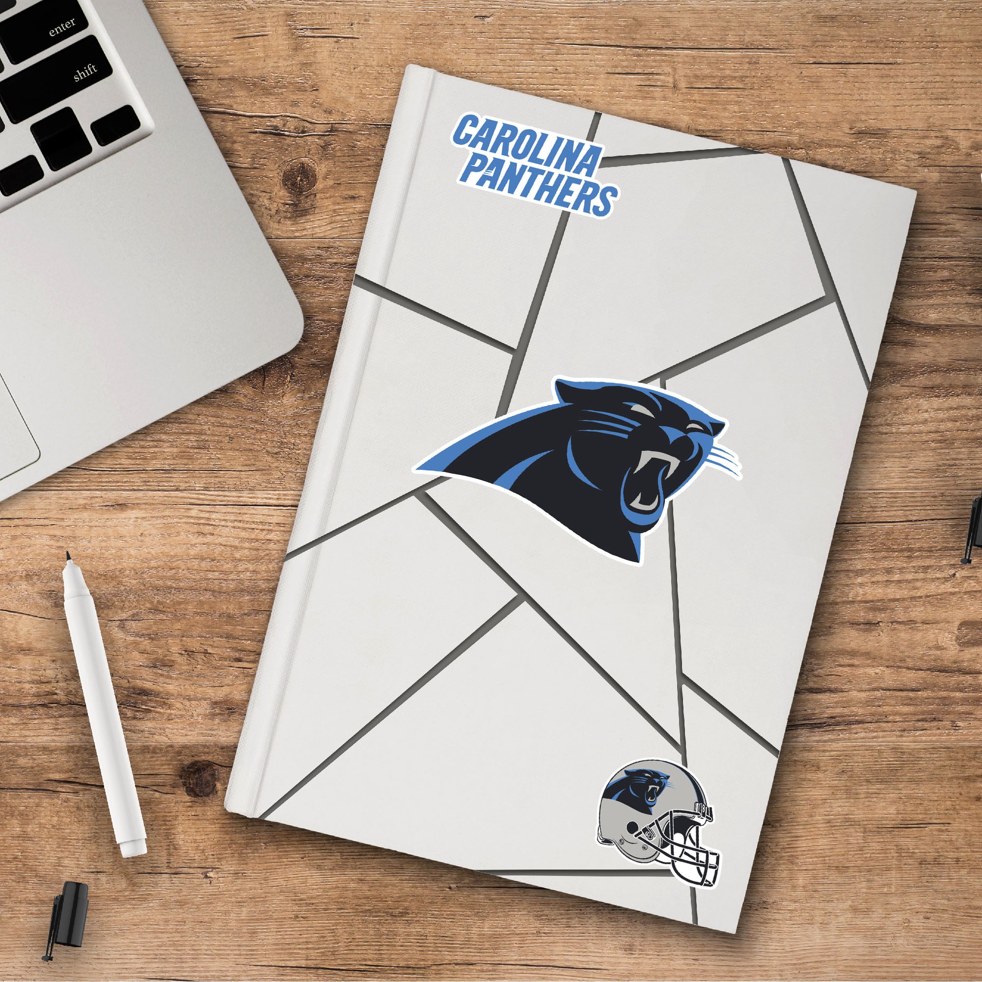 Fanmats Carolina Panthers 3 Stück Aufkleber Set