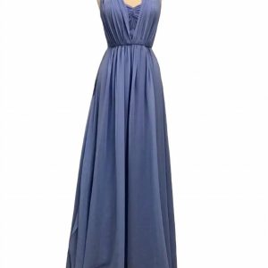 Multi-Way langes Kleid in lila