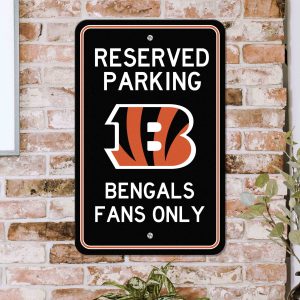 Fanmats cincinnati bengals Team Farbe reserviert Parkschild Dekor 18′′ x 11.5′′ leicht