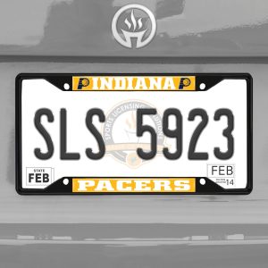 Fanmats Indiana Pacers Metal License Plate Frame Schwarzer Abgang