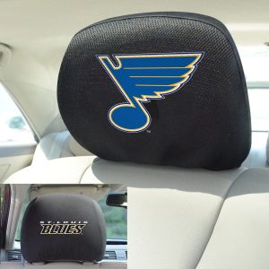 Fanmats St. Louis Blues bestickte Kopfstütze Abdeckung Set – 2 Stück