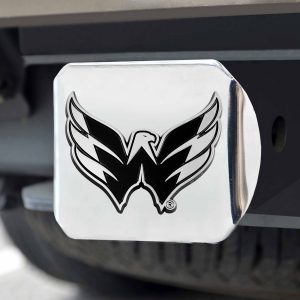 Fanmats Washington Capitals Chrom Metall Hitch Cover mit Chrom Metall 3D Emblem