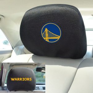 Fanmats Golden State Warriors bestickte Kopfstütze Abdeckung Set – 2 Stück