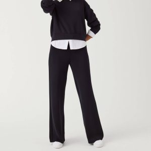 Airessentials Wide Leg Hose in sehr schwarz 7226307575868