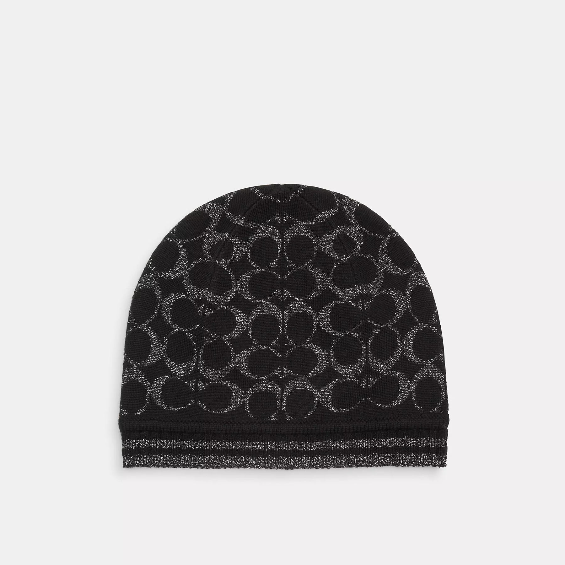 Coach Outlet Signature Metallic Strickmütze