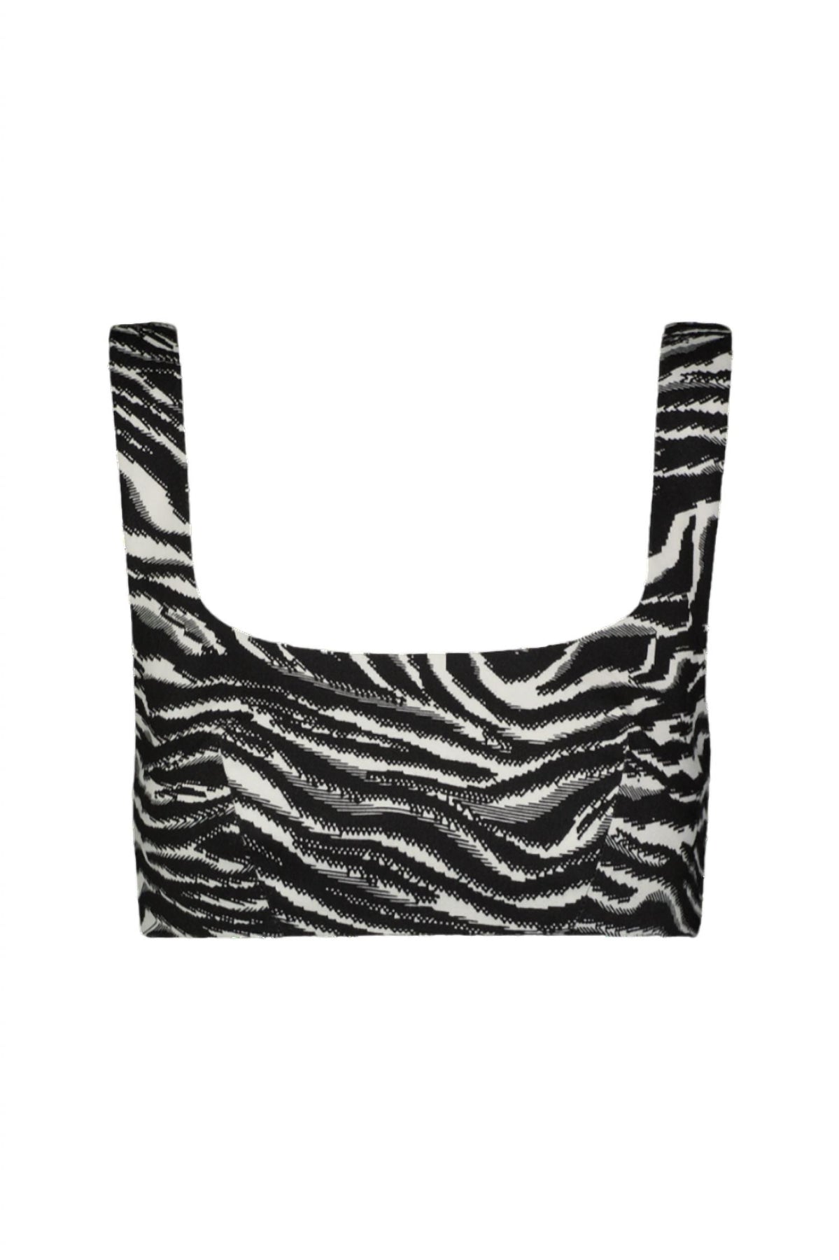 Anna Krawatte zurück Crop Top in Zebra