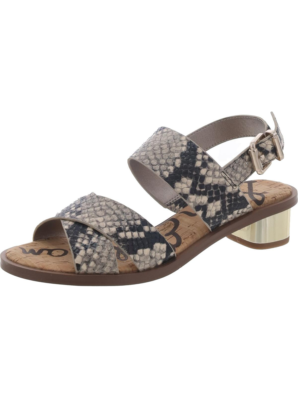 Teena 2 Damen Kunstleder offene Zehe Slingback Sandalen
