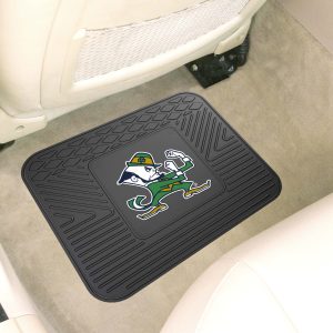 Fanmats notre dame kampf irish rücksitz auto dienstprogramm matten – 2 stück set, leprechaun