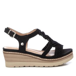 Damen Keil Sandalen in schwarz 7703607246908
