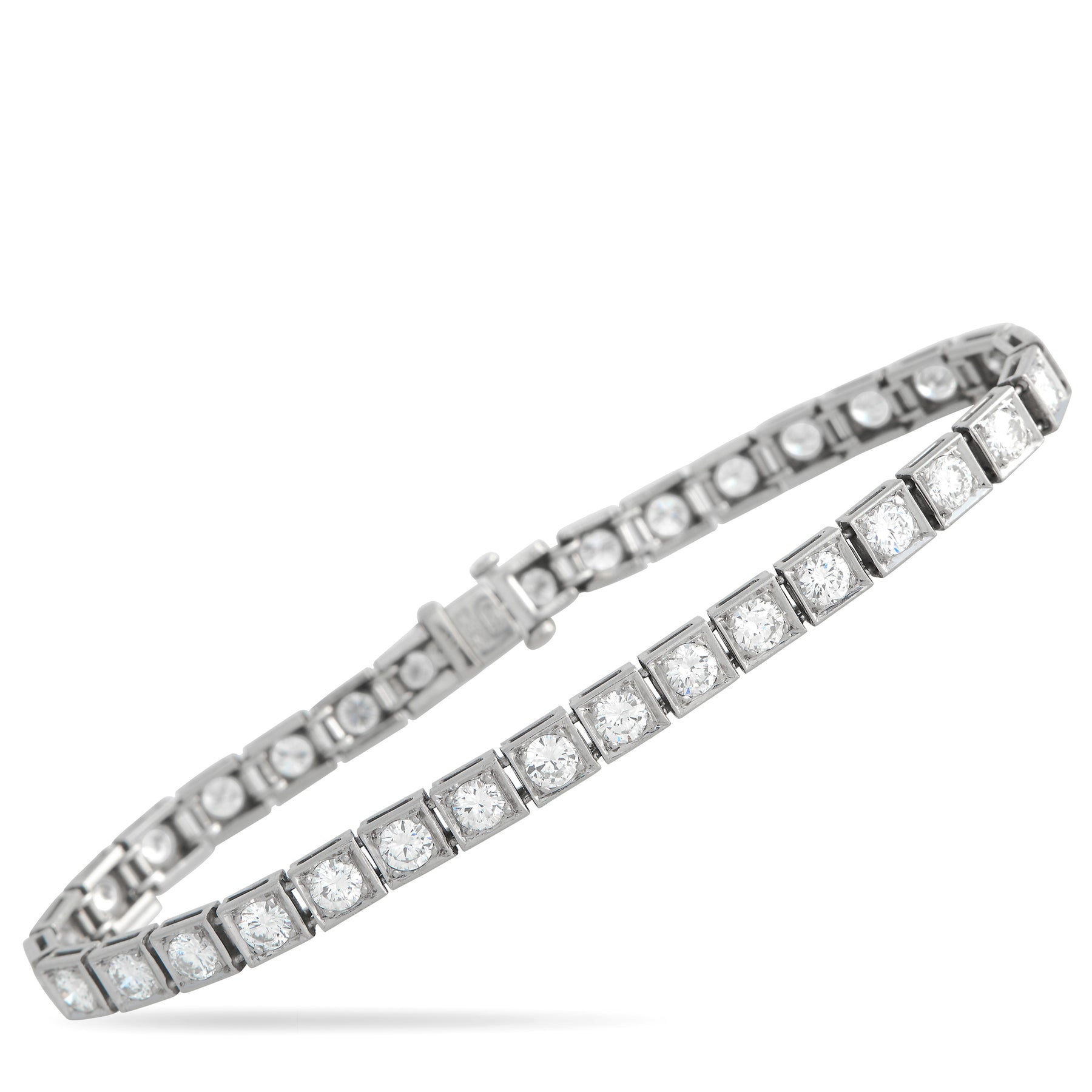 LB Exclusive Platin 6.0ct Diamant Armband MF23 -012224