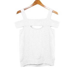 Damen stella schneiden Pullover in weiß