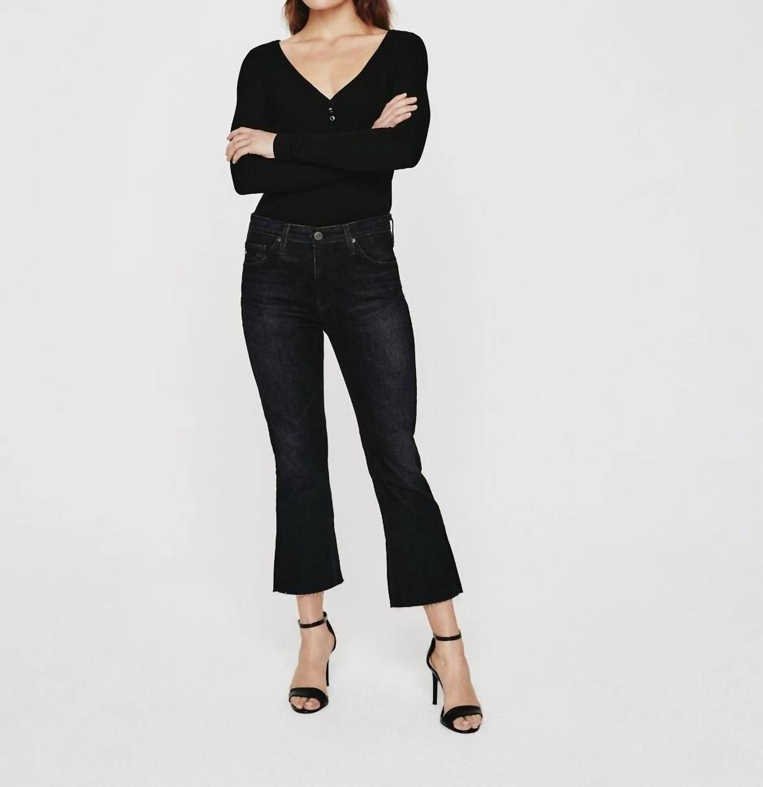Jodi Flare Crop In Holloway Waschen