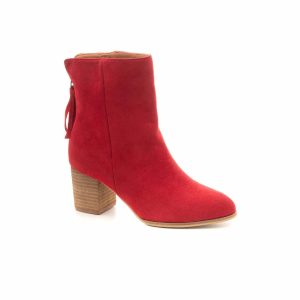 Damen boujee Quaste Stiefel in rot 7832176001084