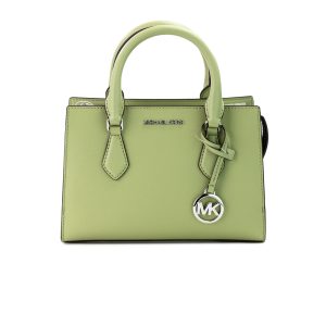 Michael Kors Sheila Small Sage vegan Leder Zentrum Reißverschluss Tasche Damen