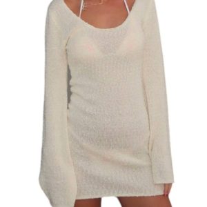Beachside Kleid in Creme 7832145068092