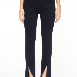 Teagan hoch oben gelüftet gerade jean in schwarz 7803910291516