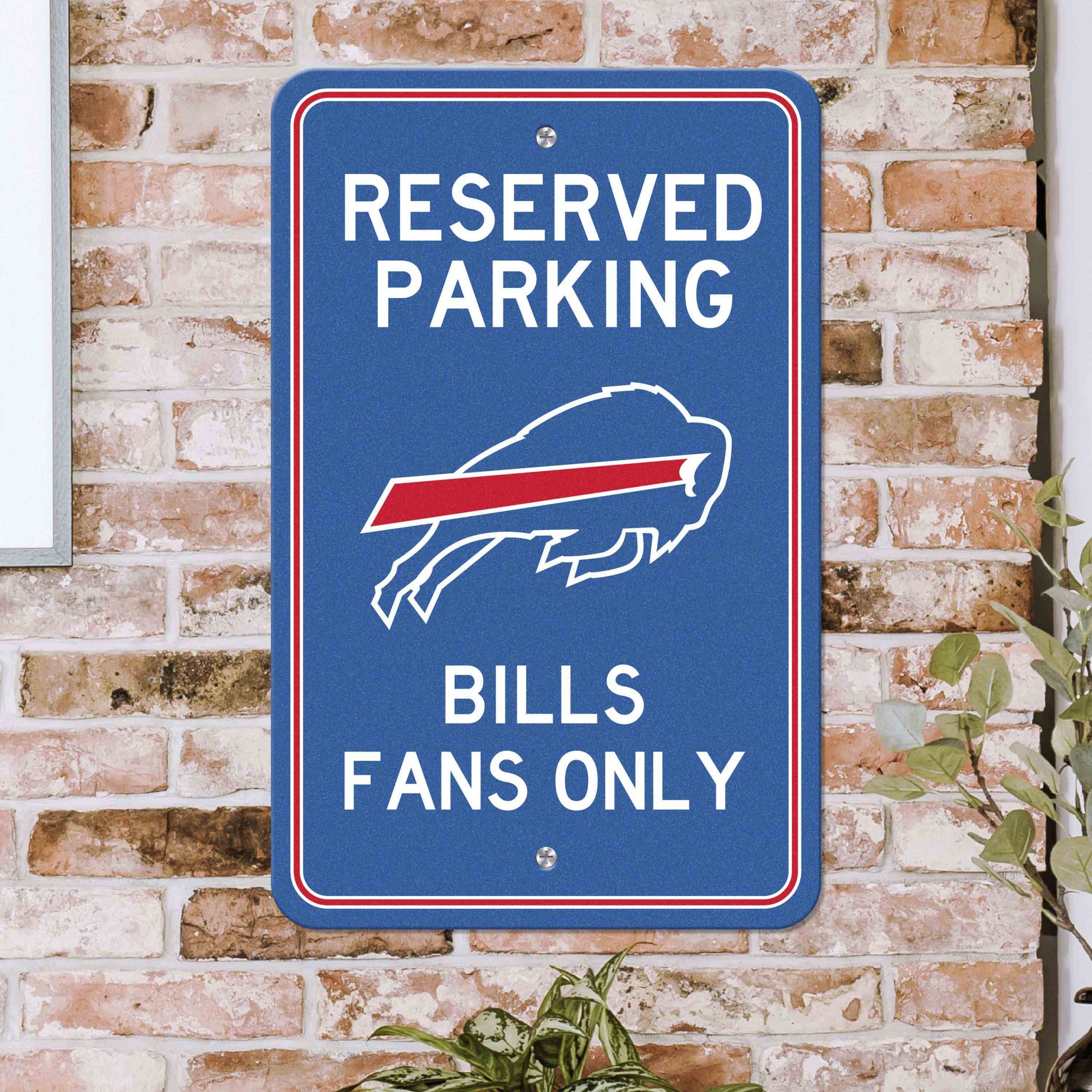 Fanmats Buffalo Bills Team Farbe reserviert Parkschild Décor 18 "X 11.5" leicht
