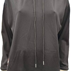 Wiese Pullover Kapuzenpullover in schwarz