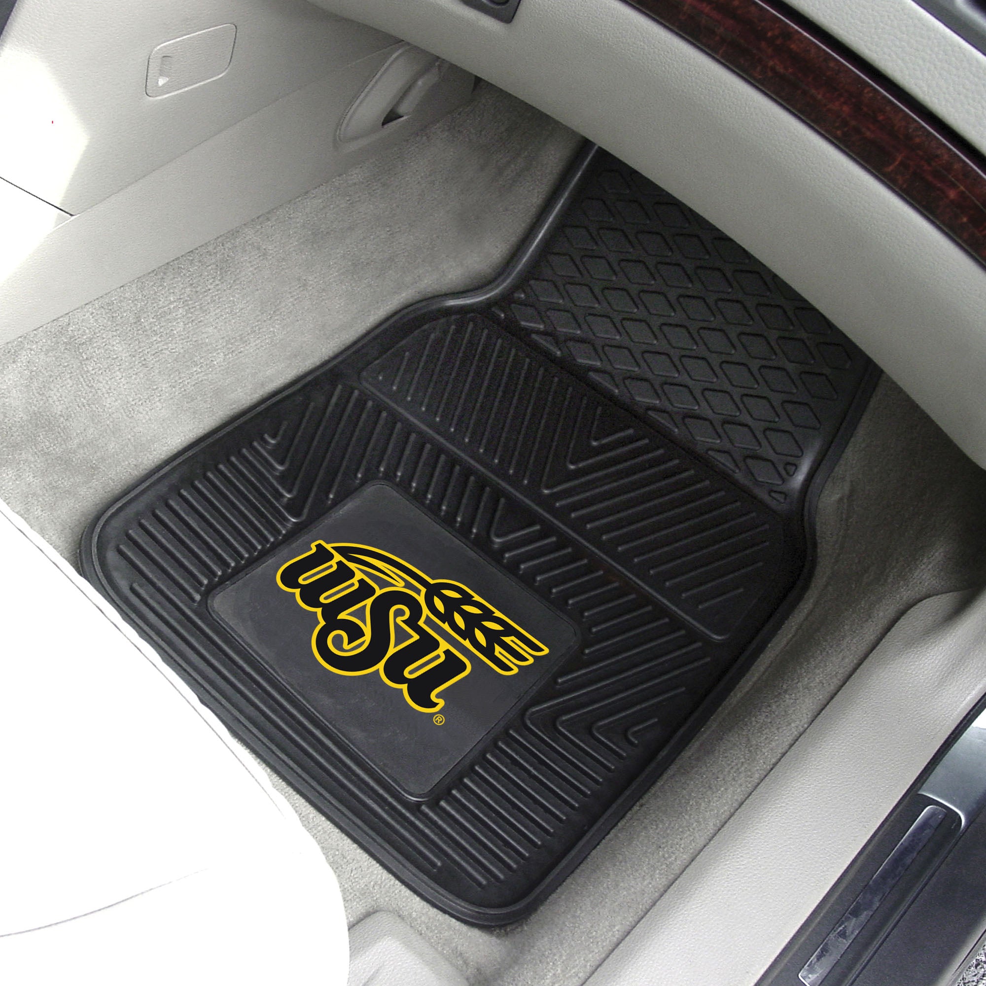 Fanmats Wichita State Shockers Heavy Duty Auto Matte Set – 2 Stück