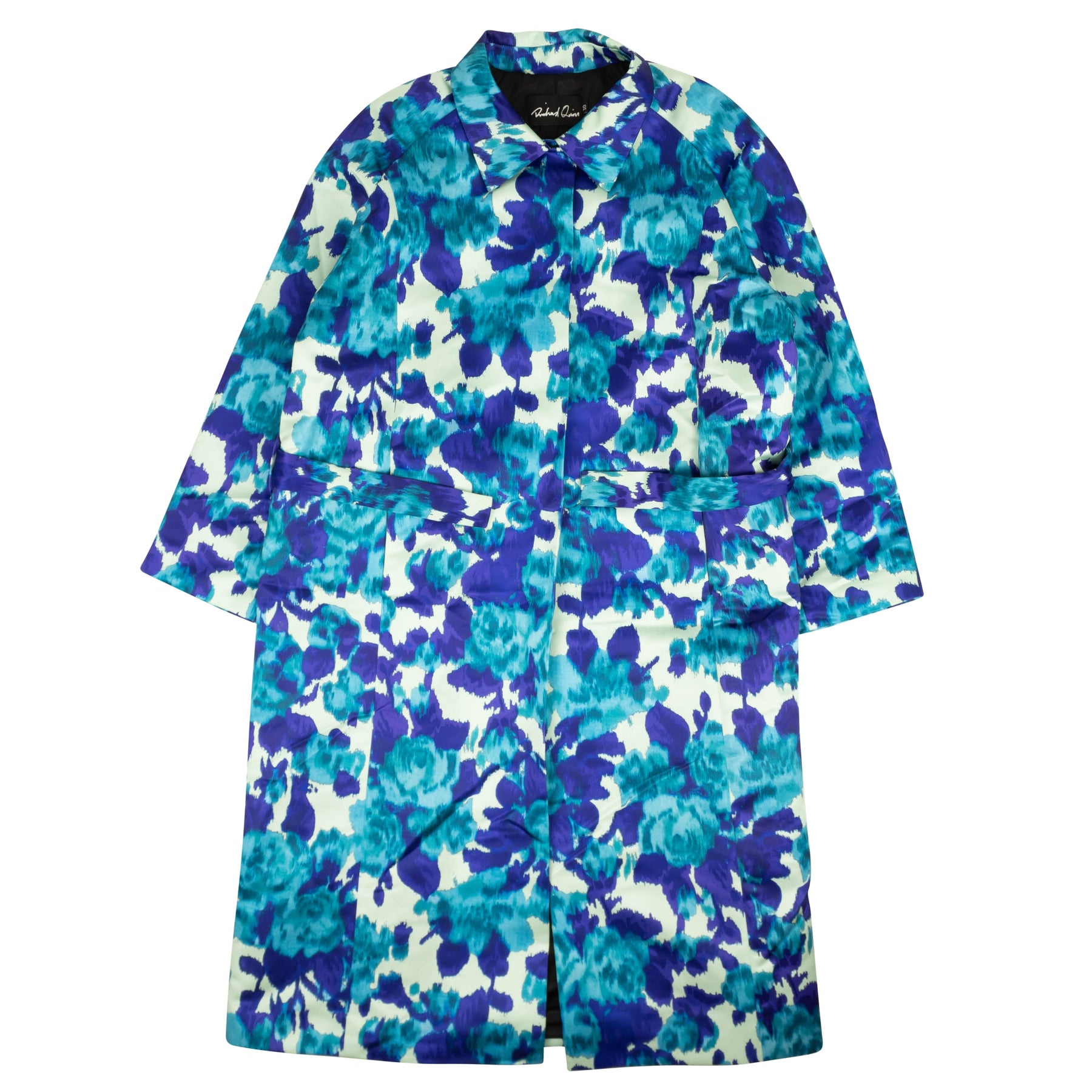 Richard Quinn Moire Mehrfarbig Muster Mac – Blau