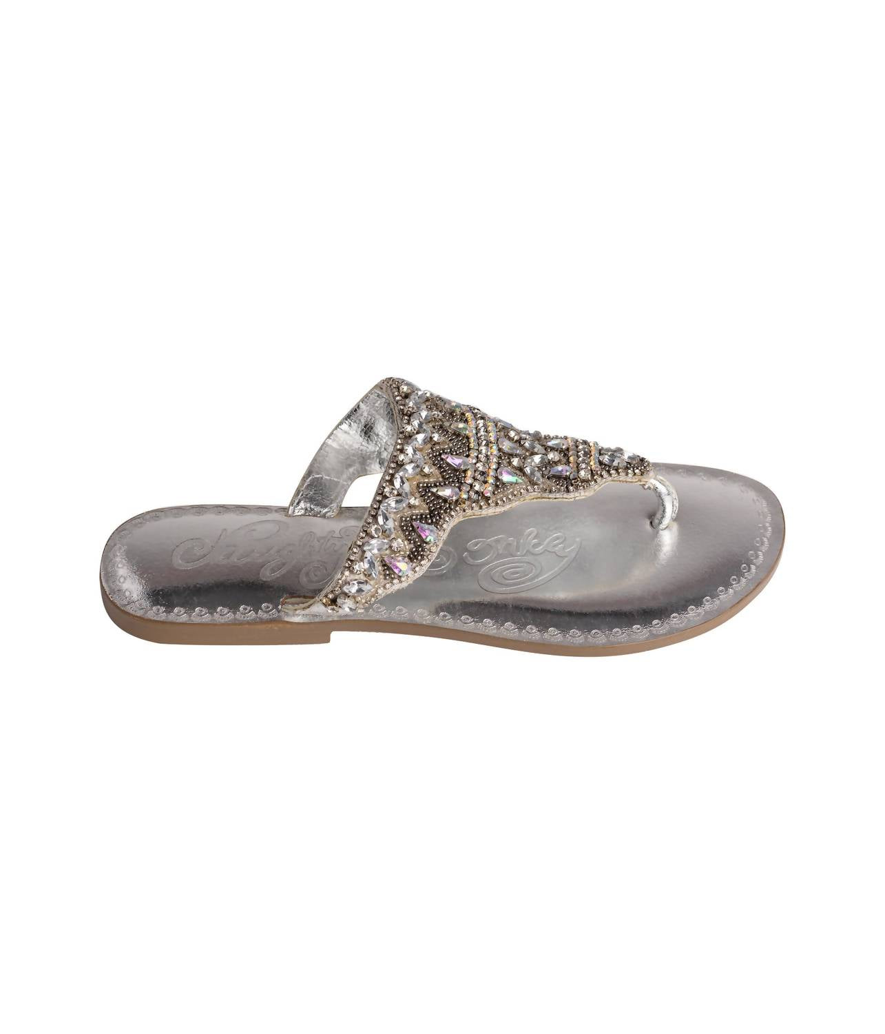 Damen lieben U Sandalen in Silber