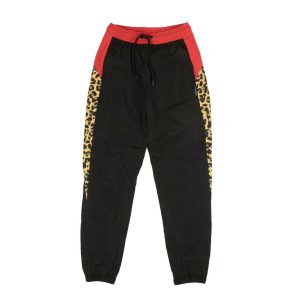 Marcelo Burlon Leoparden-Trainingshose – Schwarz und Rot