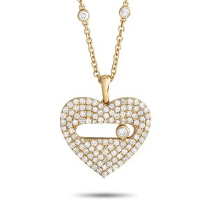 LB Exclusive 14K Gelbgold 2.10ct Diamant Pav Herz Halskette -y – PN15247