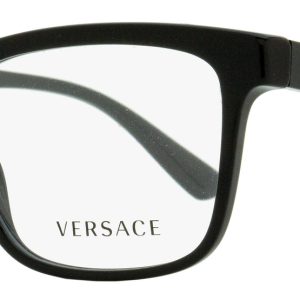 Versace Rechteckige Brillen für Herren VE3319 GB1 Schwarz/Gold 55mm