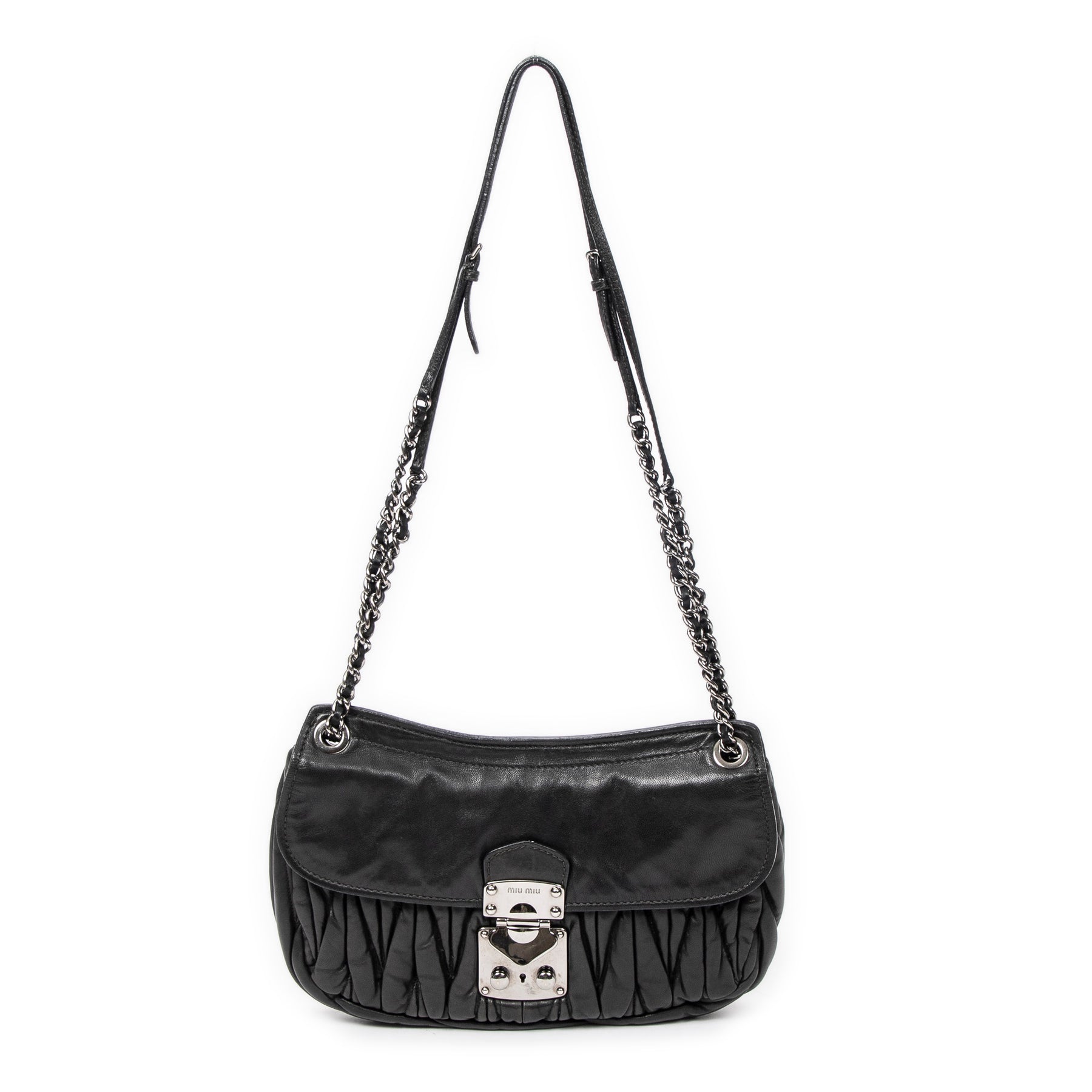 Pushlock Chain Flap Crossbody