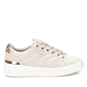 Damen Kunstleder Sneakers in beige 7803904098364