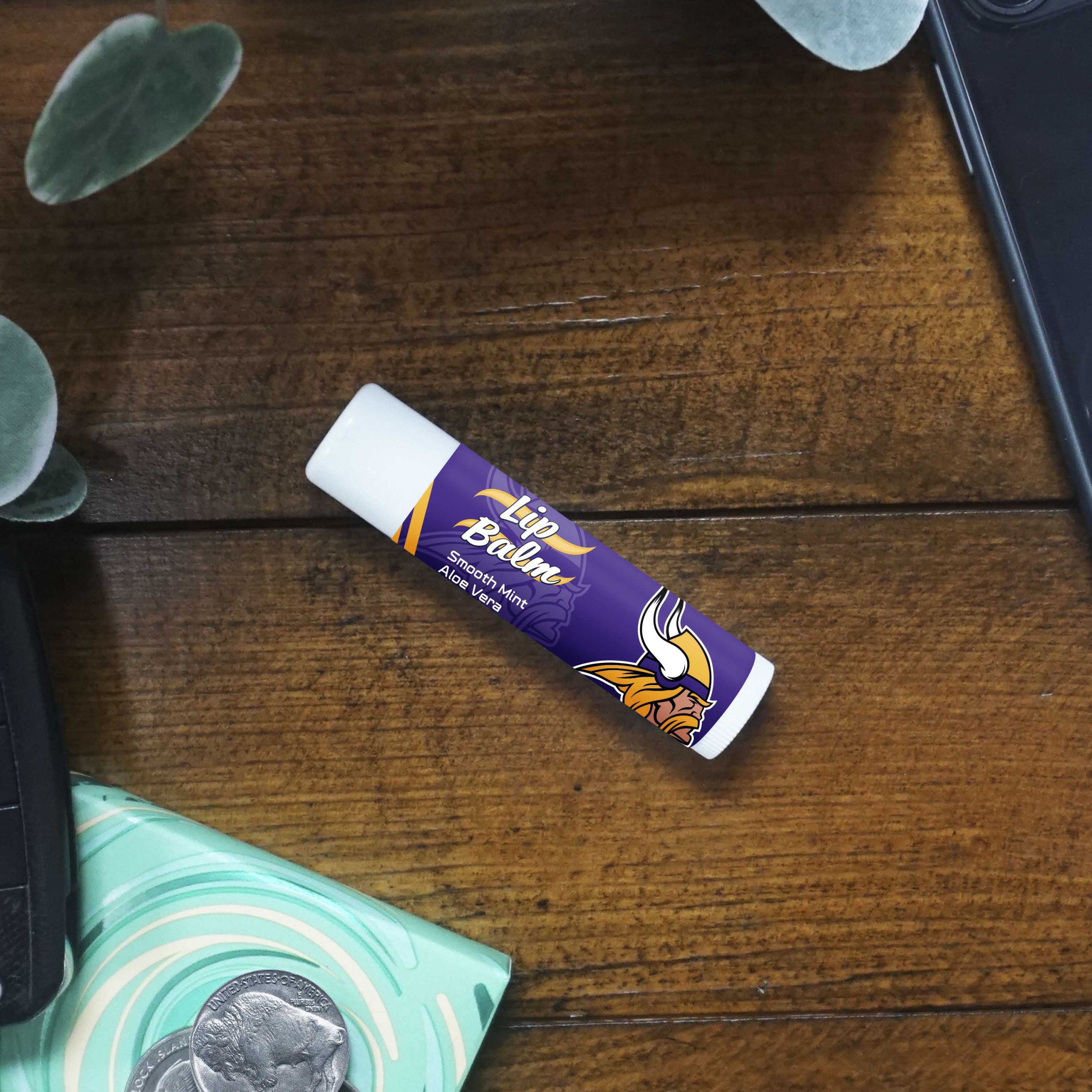 Fanmats Minnesota Vikings glatt Minze SPF 15 Lippenbalsam