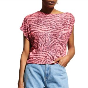 Biarritz Zebra Top in Neon rosa 7703559929916