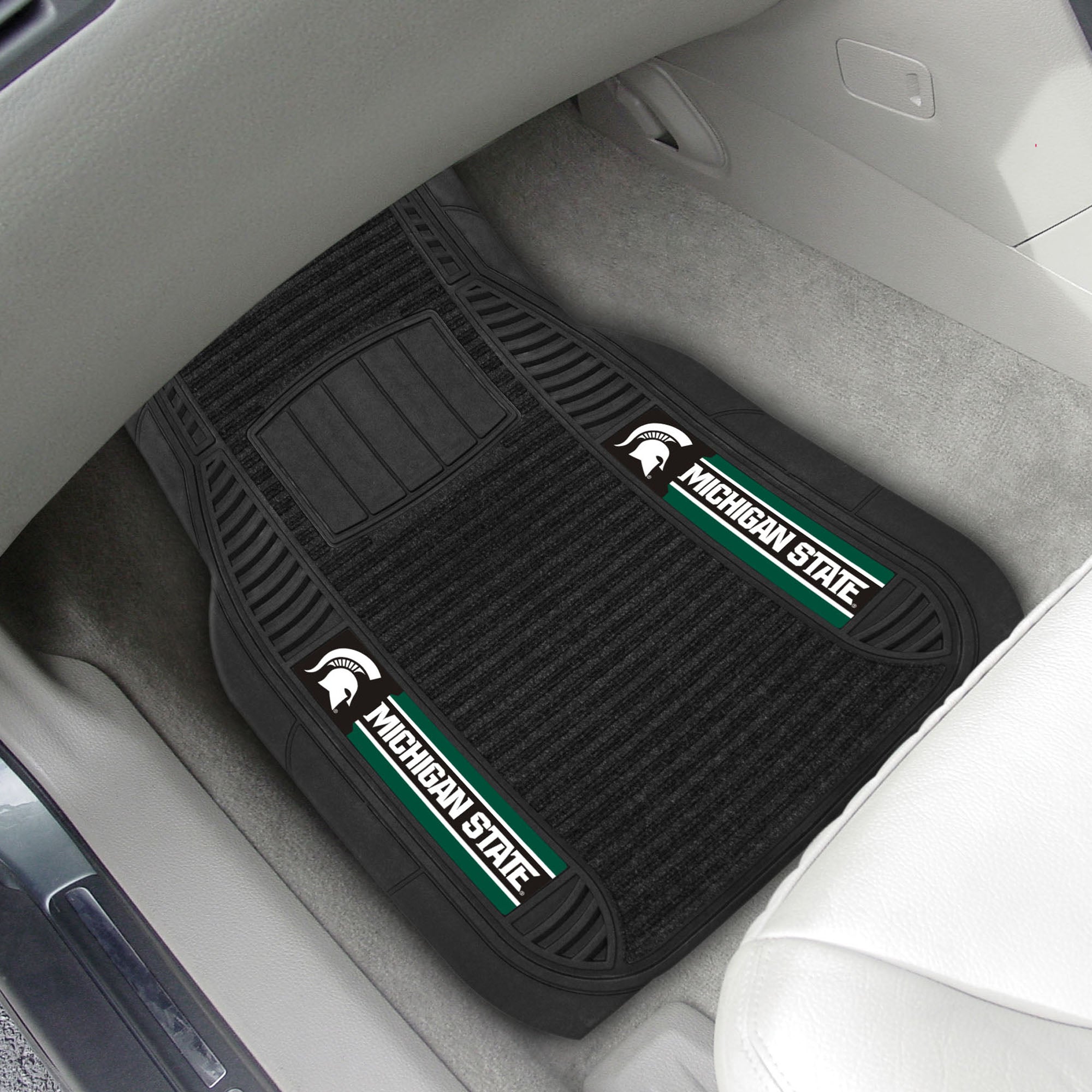 Fanmats Michigan State Spartans 2 Stück Deluxe Auto Matte Set