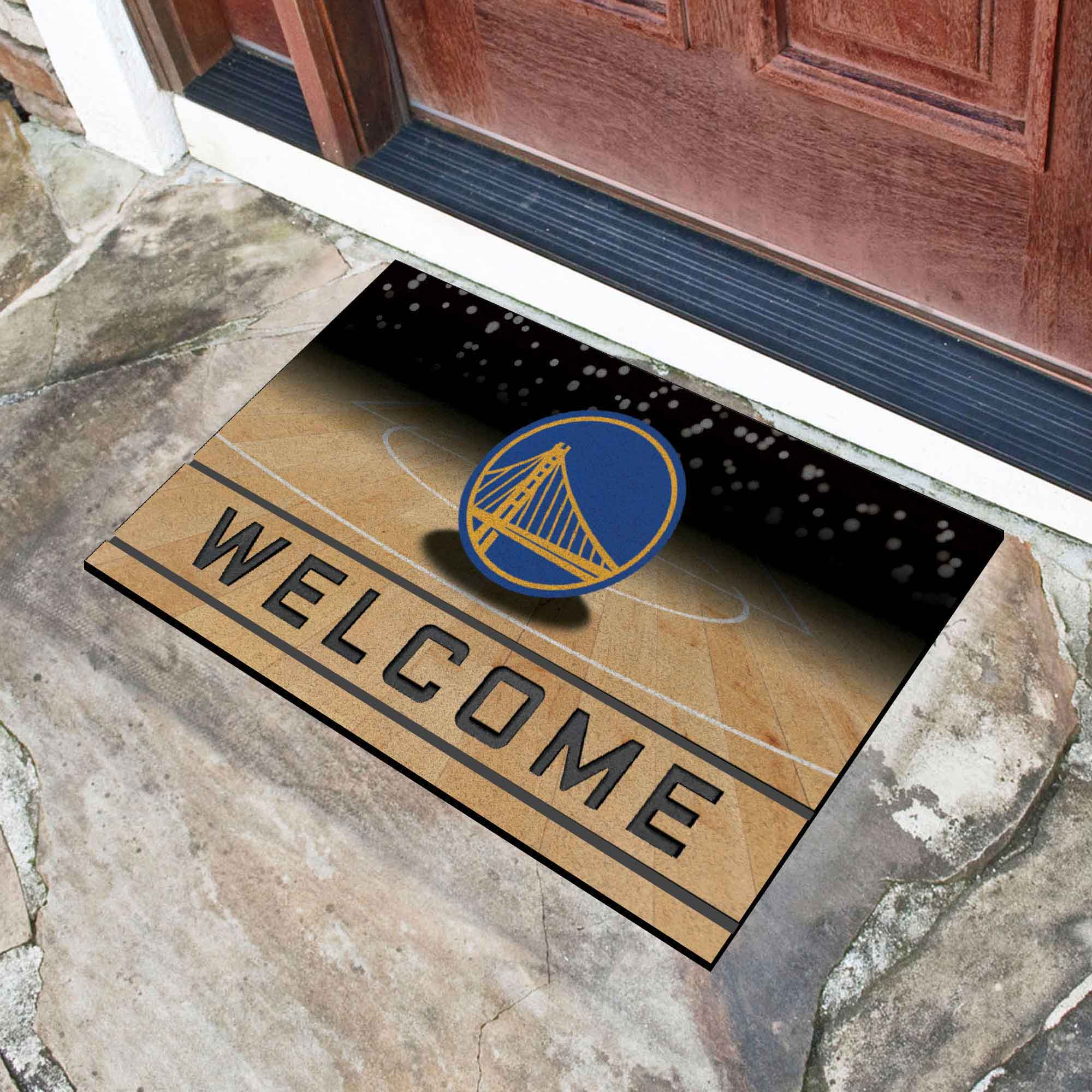 Fanmats Golden State Warriors Gummi-Türmatte – 18′′ x 30′′