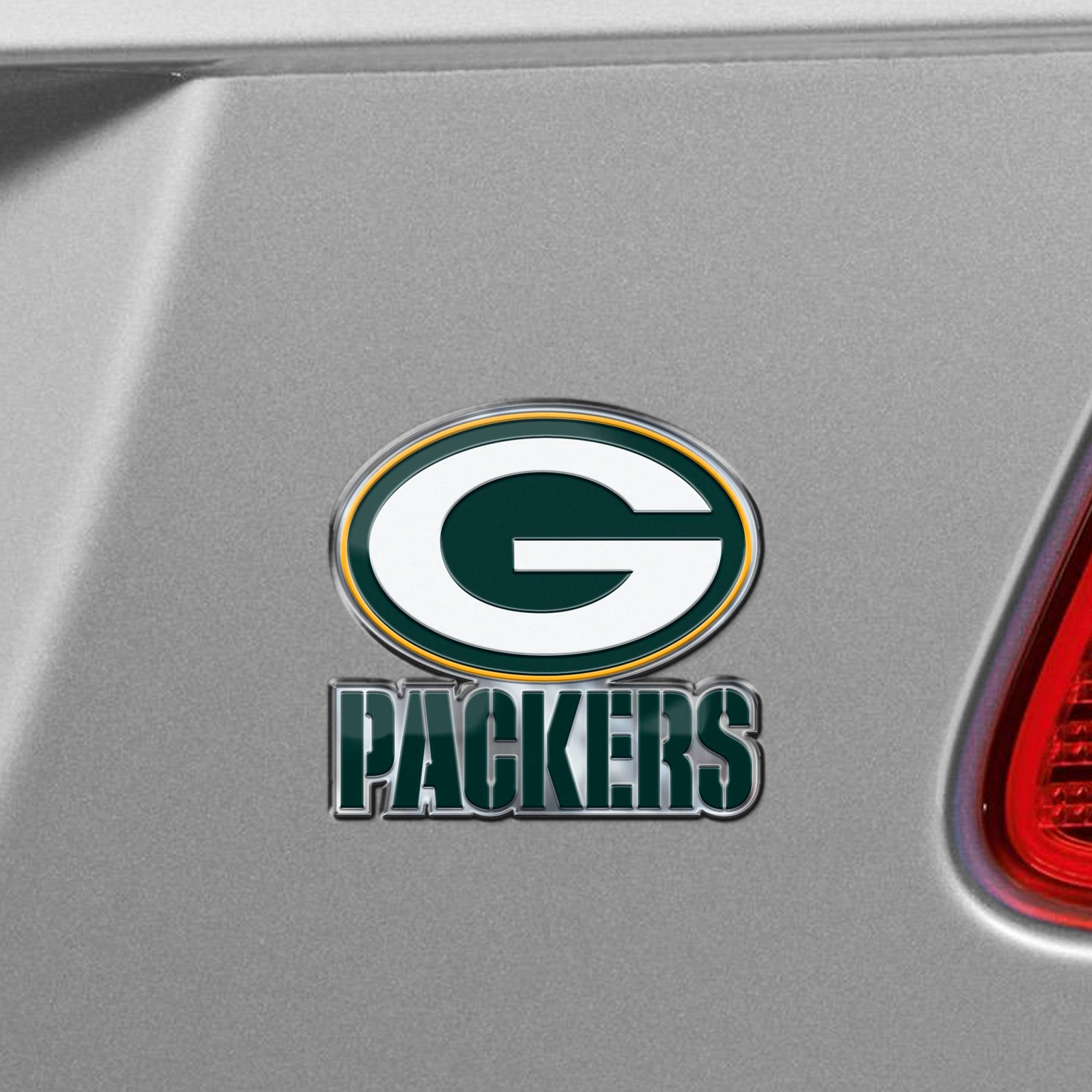 Fanmats Grün Bay Packers Heavy Duty Aluminium geprägte Farbe Emblem – Alternative